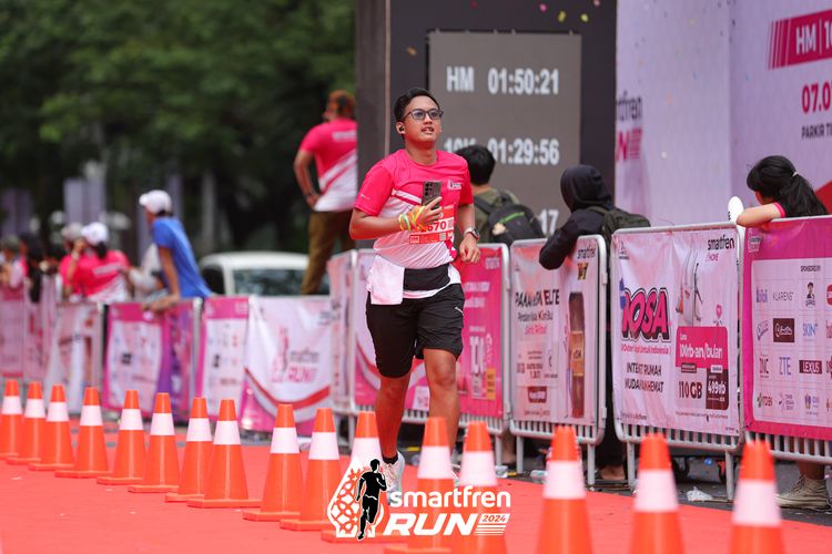 Race photo from Smartfren Run 2024