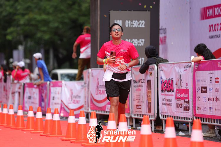 Race photo from Smartfren Run 2024