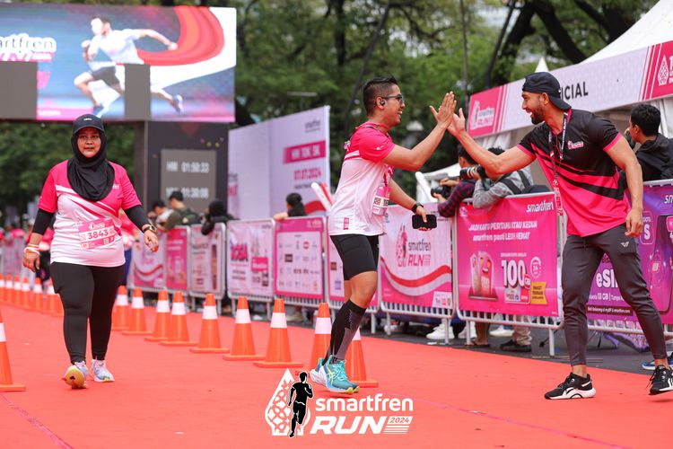 Race photo from Smartfren Run 2024