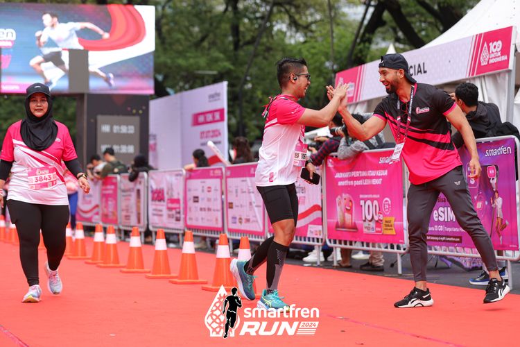 Race photo from Smartfren Run 2024