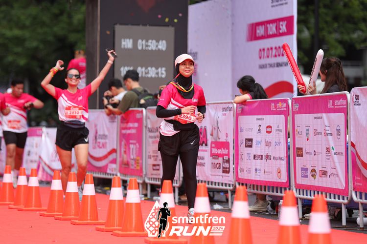 Race photo from Smartfren Run 2024