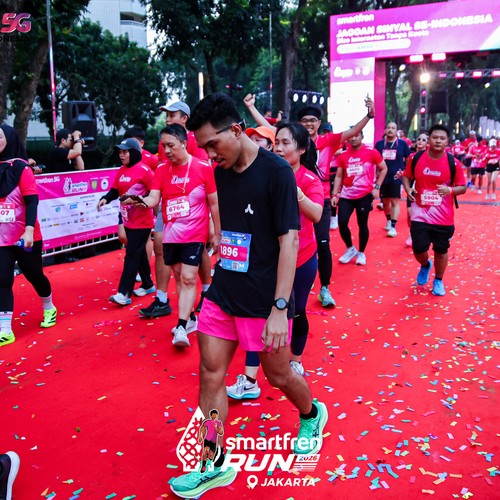 Race photo from SMARTFREN RUN 2026