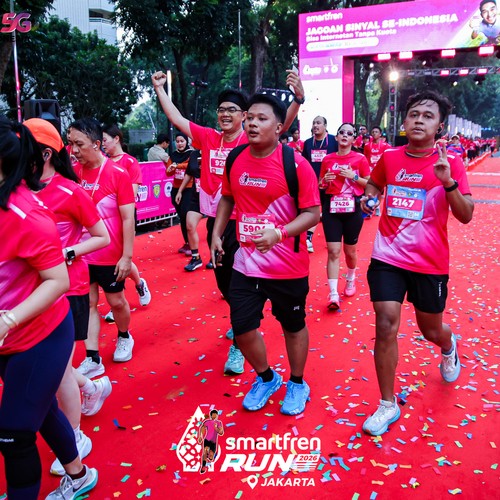 Race photo from SMARTFREN RUN 2026