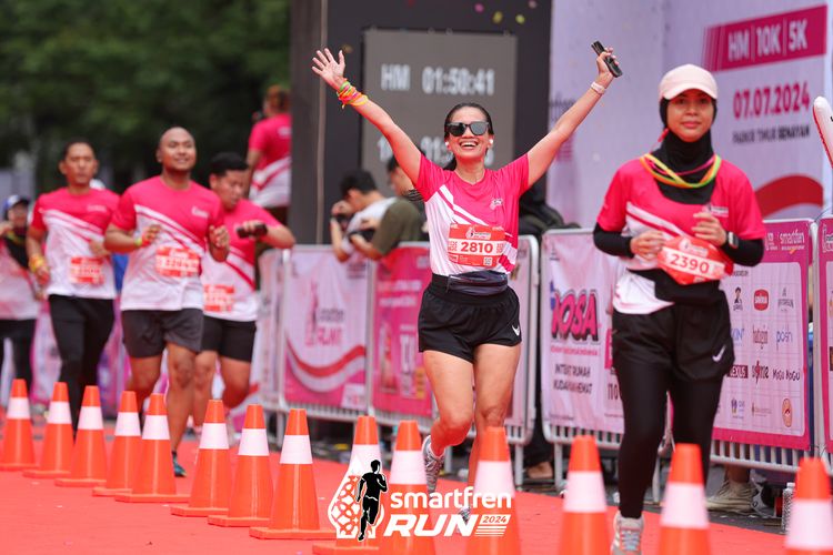 Race photo from Smartfren Run 2024