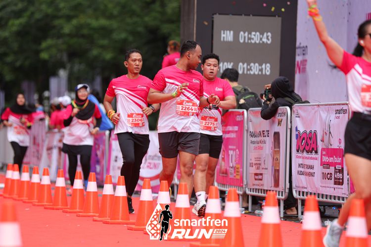 Race photo from Smartfren Run 2024