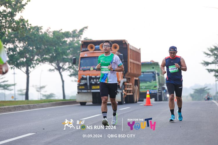 Race photo from BAF LIONS RUN 2024