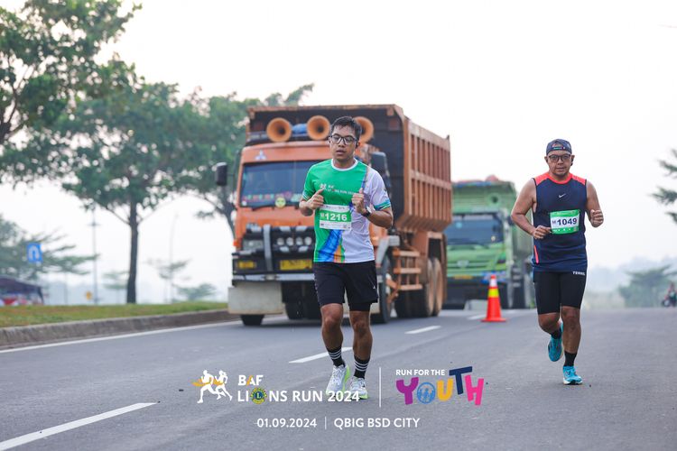 Race photo from BAF LIONS RUN 2024