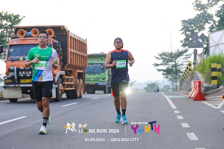 Race photo from BAF LIONS RUN 2024