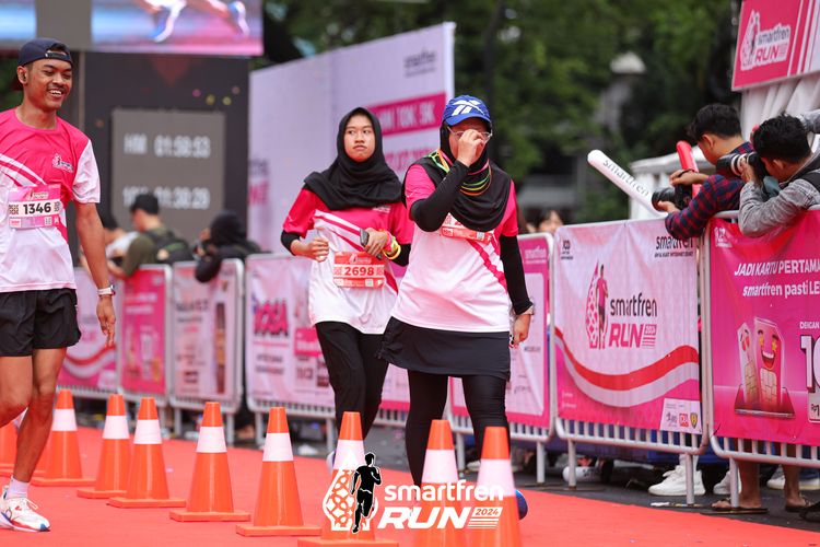 Race photo from Smartfren Run 2024
