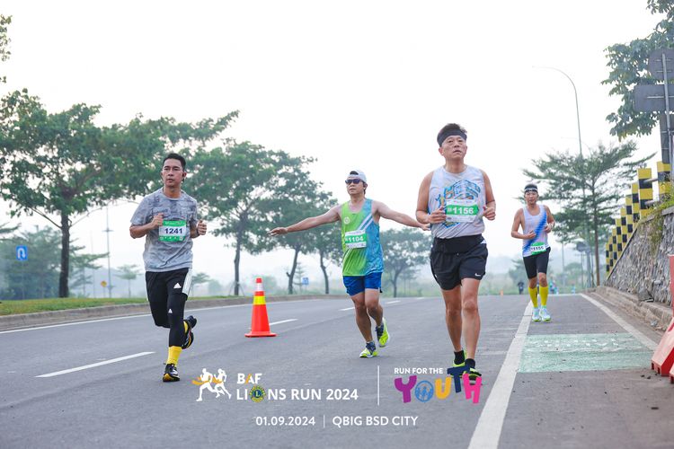 Race photo from BAF LIONS RUN 2024