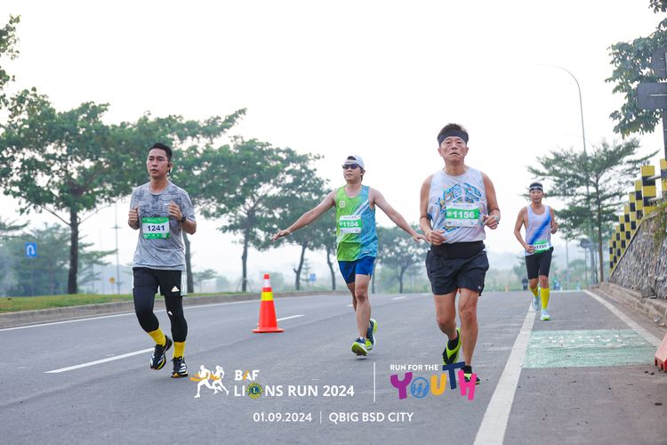Race photo from BAF LIONS RUN 2024