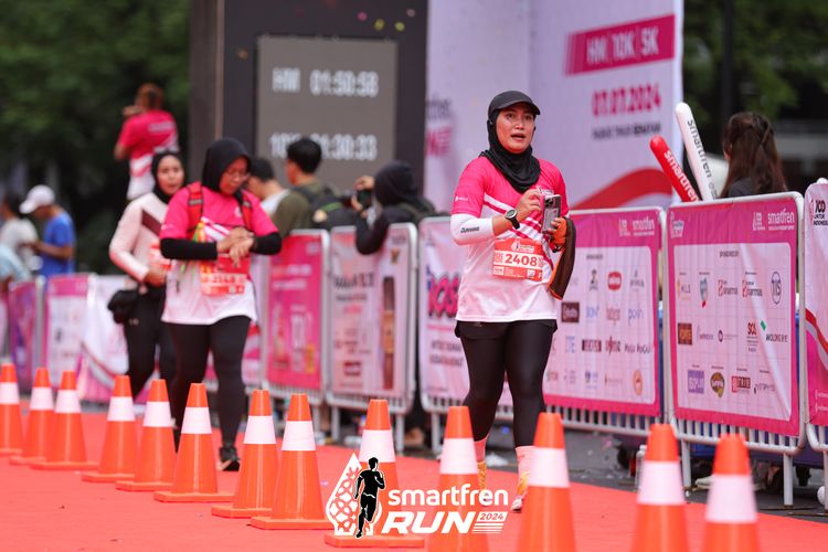 Race photo from Smartfren Run 2024