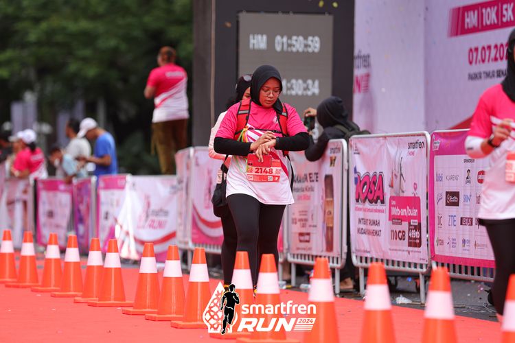 Race photo from Smartfren Run 2024