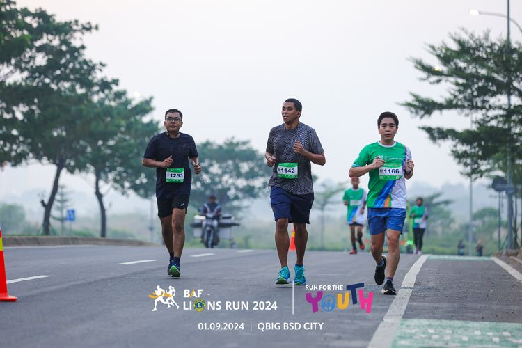 Race photo from BAF LIONS RUN 2024
