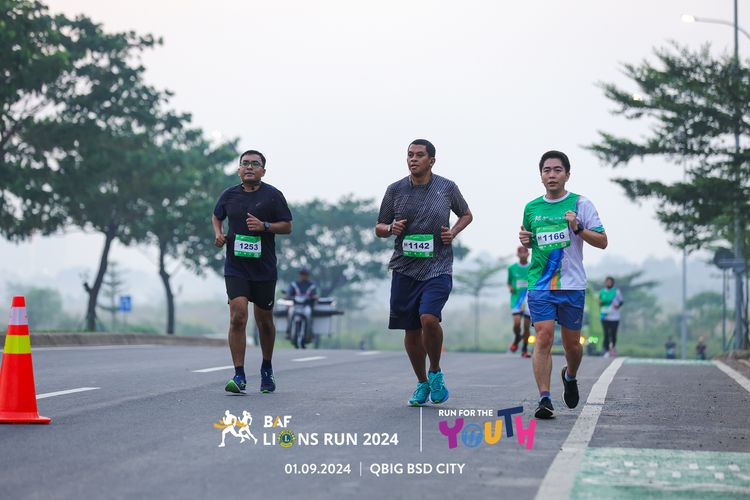 Race photo from BAF LIONS RUN 2024