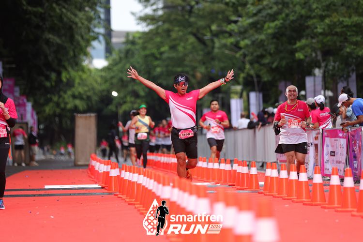Race photo from Smartfren Run 2024