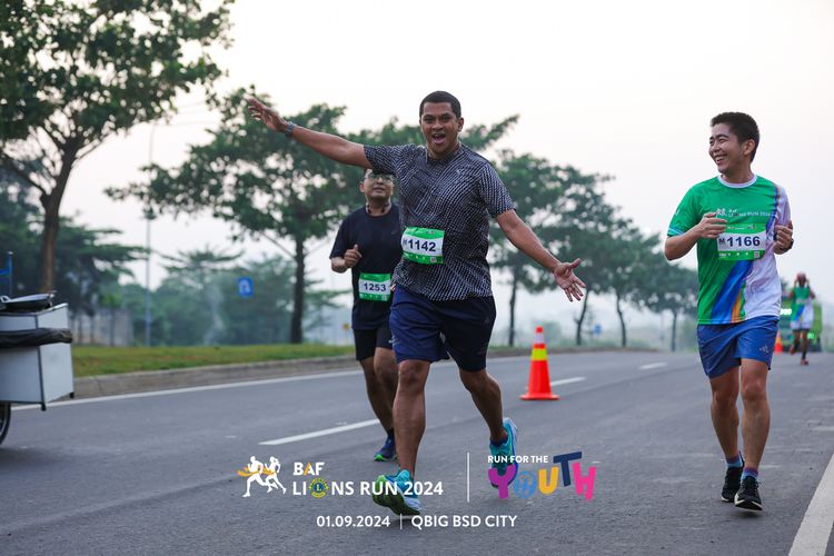 Race photo from BAF LIONS RUN 2024