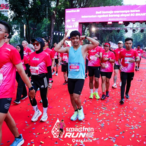 Race photo from SMARTFREN RUN 2026