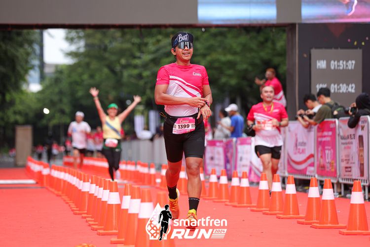 Race photo from Smartfren Run 2024
