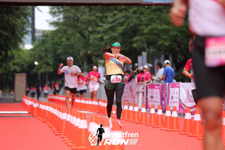 Race photo from Smartfren Run 2024