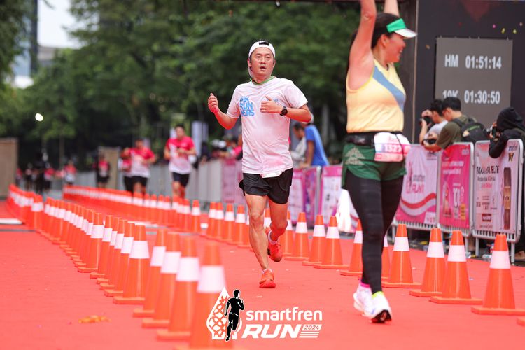 Race photo from Smartfren Run 2024