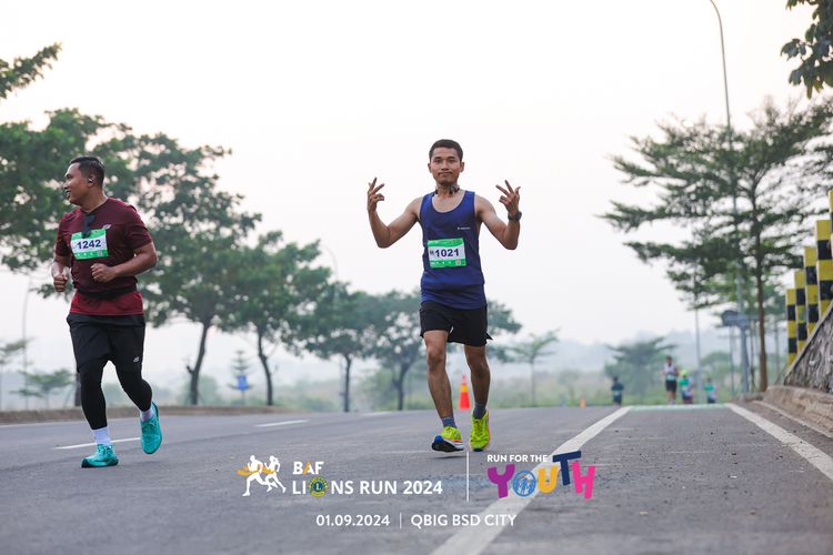 Race photo from BAF LIONS RUN 2024