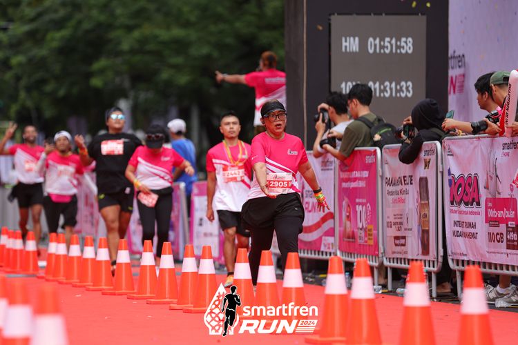Race photo from Smartfren Run 2024