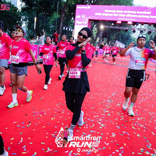Race photo from SMARTFREN RUN 2026