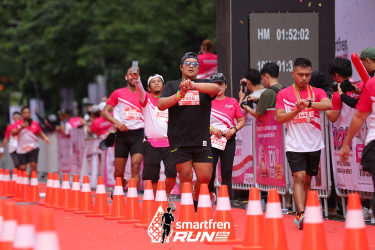 Race photo from Smartfren Run 2024