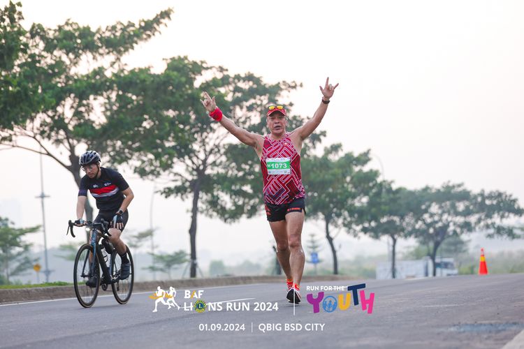 Race photo from BAF LIONS RUN 2024