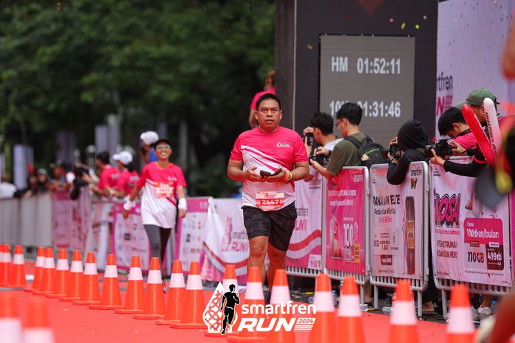 Race photo from Smartfren Run 2024