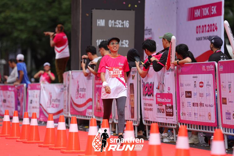 Race photo from Smartfren Run 2024