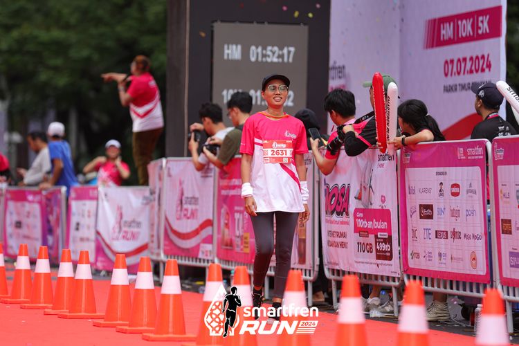Race photo from Smartfren Run 2024