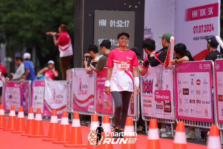 Race photo from Smartfren Run 2024