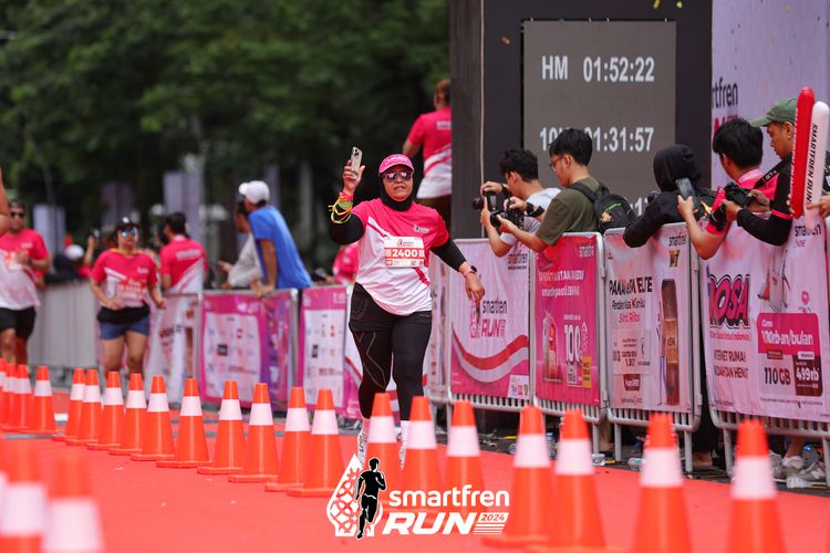 Race photo from Smartfren Run 2024