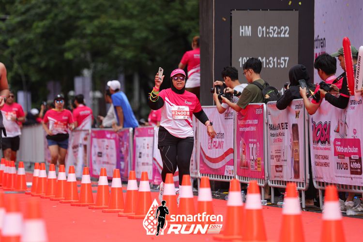 Race photo from Smartfren Run 2024