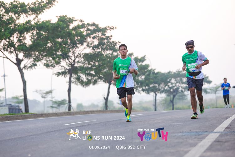 Race photo from BAF LIONS RUN 2024