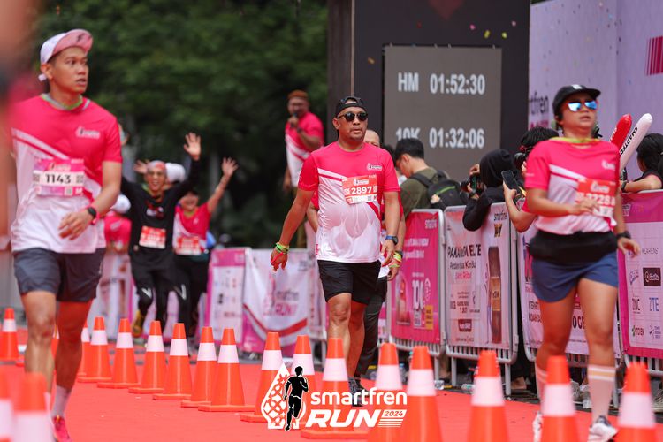 Race photo from Smartfren Run 2024