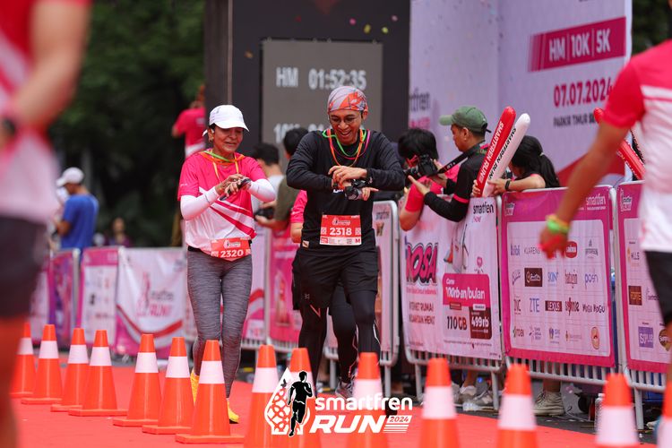 Race photo from Smartfren Run 2024