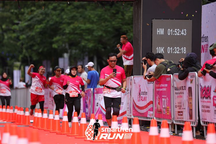 Race photo from Smartfren Run 2024