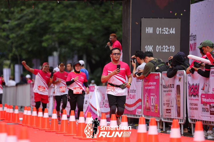 Race photo from Smartfren Run 2024