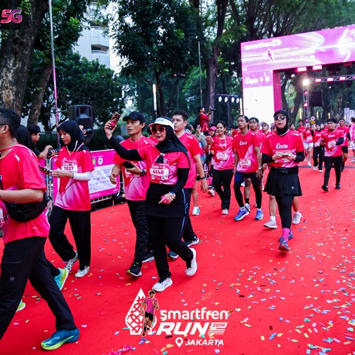 Race photo from SMARTFREN RUN 2026