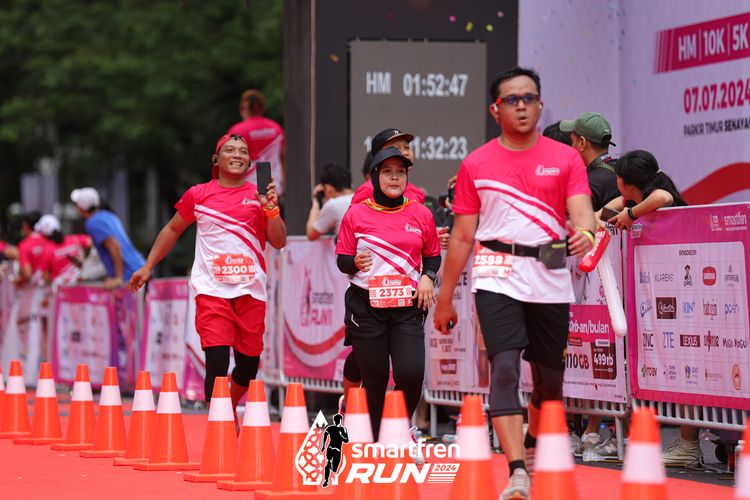 Race photo from Smartfren Run 2024