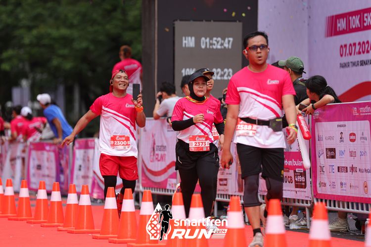 Race photo from Smartfren Run 2024
