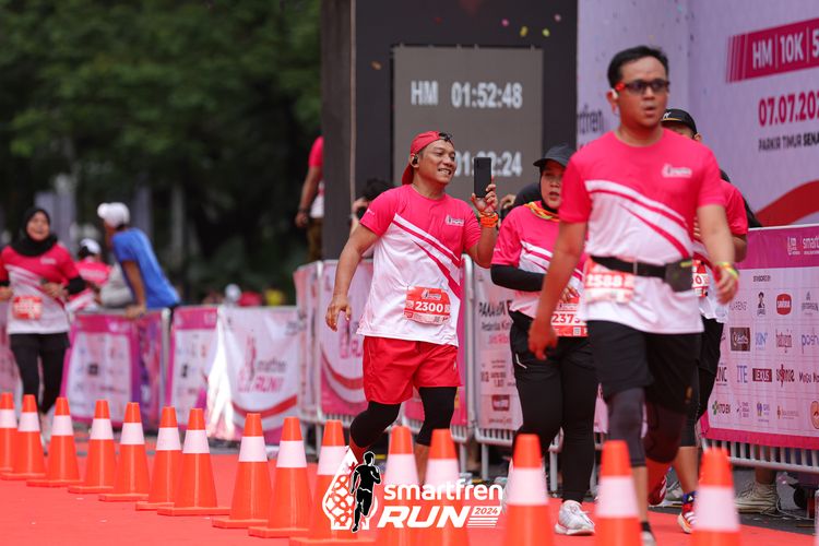 Race photo from Smartfren Run 2024