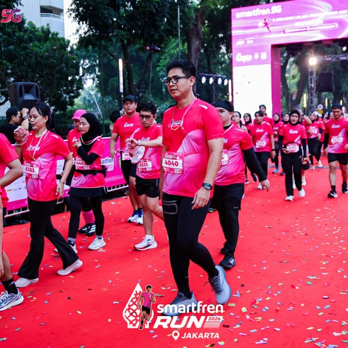 Race photo from SMARTFREN RUN 2026