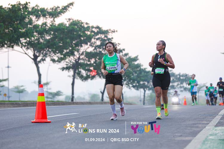 Race photo from BAF LIONS RUN 2024