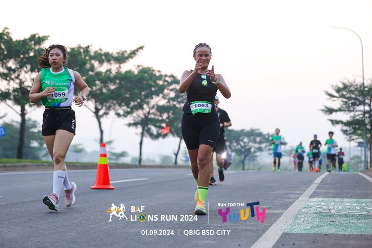 Race photo from BAF LIONS RUN 2024
