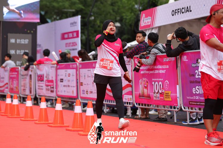 Race photo from Smartfren Run 2024