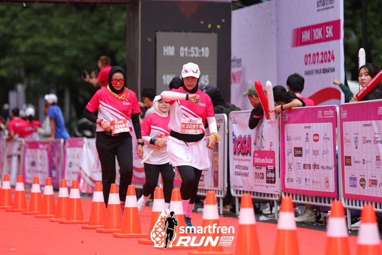 Race photo from Smartfren Run 2024